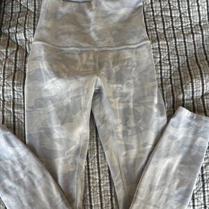 lululemon athletica Gray Camo Leggings